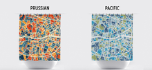 Load image into Gallery viewer, Dublin Map Shower Curtain - ireland Shower Curtain - Chroma Series