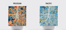 Load image into Gallery viewer, Grand Rapids Map Shower Curtain - usa Shower Curtain - Chroma Series