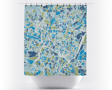 Load image into Gallery viewer, Kathmandu Map Shower Curtain - nepal Shower Curtain - Chroma Series