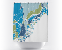 Load image into Gallery viewer, Monaco Map Shower Curtain - monaco Shower Curtain - Chroma Series