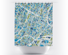 Load image into Gallery viewer, Newark Map Shower Curtain - usa Shower Curtain - Chroma Series