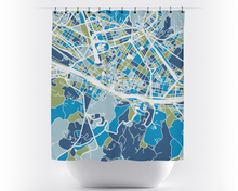 Load image into Gallery viewer, Florence Map Shower Curtain - italy Shower Curtain - Chroma Series