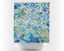 Charger l'image dans la galerie, Rideau de douche cartographique de Berne