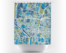Charger l'image dans la galerie, Rideau de douche cartographique de Albuquerque