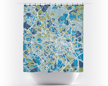 Load image into Gallery viewer, Montpellier Map Shower Curtain - france Shower Curtain - Chroma Series