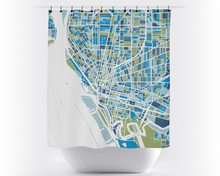 Load image into Gallery viewer, Buffalo Map Shower Curtain - usa Shower Curtain - Chroma Series