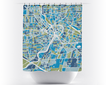 Load image into Gallery viewer, Rochester Map Shower Curtain - usa Shower Curtain - Chroma Series
