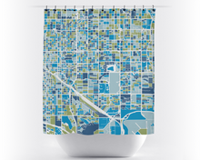 Load image into Gallery viewer, Tucson Map Shower Curtain - usa Shower Curtain - Chroma Series