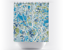 Load image into Gallery viewer, Kuala Lumpur Map Shower Curtain - malaysia Shower Curtain - Chroma Series