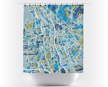 Load image into Gallery viewer, Graz Map Shower Curtain - austria Shower Curtain - Chroma Series