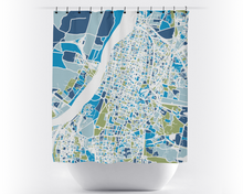 Load image into Gallery viewer, Kolkata Map Shower Curtain - india Shower Curtain - Chroma Series