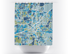 Load image into Gallery viewer, Huntsville Map Shower Curtain - usa Shower Curtain - Chroma Series