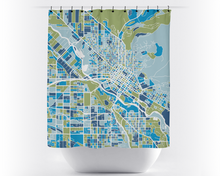 Load image into Gallery viewer, Boise Map Shower Curtain - usa Shower Curtain - Chroma Series