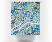 Load image into Gallery viewer, Frankfurt Map Shower Curtain - germany Shower Curtain - Chroma Series
