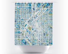 Load image into Gallery viewer, Denver Map Shower Curtain - usa Shower Curtain - Chroma Series