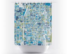 Load image into Gallery viewer, Fort Lauderdale Map Shower Curtain - usa Shower Curtain - Chroma Series