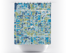 Load image into Gallery viewer, Arlington Map Shower Curtain - usa Shower Curtain - Chroma Series