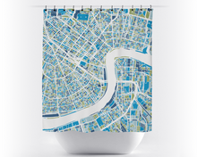 Load image into Gallery viewer, New Orleans Map Shower Curtain - usa Shower Curtain - Chroma Series