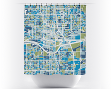 Load image into Gallery viewer, Oklahoma City Map Shower Curtain - usa Shower Curtain - Chroma Series