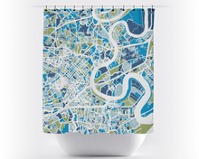 Load image into Gallery viewer, Ho Chi Minh Map Shower Curtain - Saigon Shower Curtain - Chroma Series