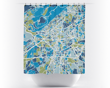 Load image into Gallery viewer, Damascus Map Shower Curtain - syria Shower Curtain - Chroma Series