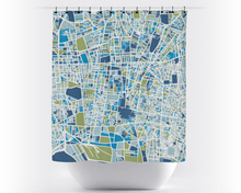 Load image into Gallery viewer, Tehran Map Shower Curtain - iran Shower Curtain - Chroma Series