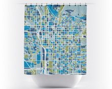 Charger l'image dans la galerie, Rideau de douche cartographique de Salt Lake City