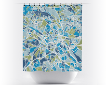 Charger l'image dans la galerie, Rideau de douche cartographique de Leeds