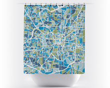 Load image into Gallery viewer, Greensboro Map Shower Curtain - usa Shower Curtain - Chroma Series