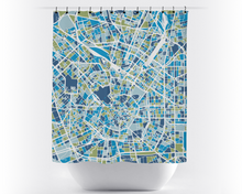 Charger l'image dans la galerie, Rideau de douche cartographique de Milan