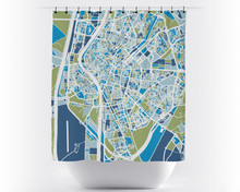 Load image into Gallery viewer, Sevilla Map Shower Curtain - spain Shower Curtain - Chroma Series