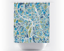 Load image into Gallery viewer, Toulouse Map Shower Curtain - france Shower Curtain - Chroma Series