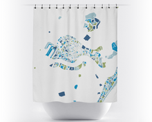 Load image into Gallery viewer, Venice Map Shower Curtain - italy Shower Curtain - Chroma Series