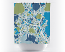 Charger l'image dans la galerie, Rideau de douche cartographique de Busan