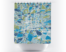 Load image into Gallery viewer, Johannesburg Map Shower Curtain - south africa Shower Curtain - Chroma Series