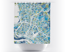 Load image into Gallery viewer, Oakland Map Shower Curtain - usa Shower Curtain - Chroma Series