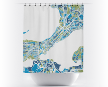 Load image into Gallery viewer, Madison Map Shower Curtain - usa Shower Curtain - Chroma Series