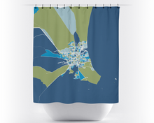 Load image into Gallery viewer, Granada Map Shower Curtain - spain Shower Curtain - Chroma Series