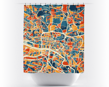 Load image into Gallery viewer, Glasgow Map Shower Curtain - uk Shower Curtain - Chroma Series