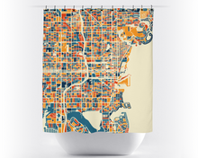 Load image into Gallery viewer, St Petersburg Map Shower Curtain - usa Shower Curtain - Chroma Series