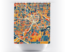 Load image into Gallery viewer, Rochester Map Shower Curtain - usa Shower Curtain - Chroma Series