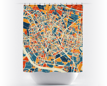 Load image into Gallery viewer, Valencia Map Shower Curtain - spain Shower Curtain - Chroma Series