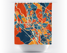 Load image into Gallery viewer, Oxford Map Shower Curtain - uk Shower Curtain - Chroma Series