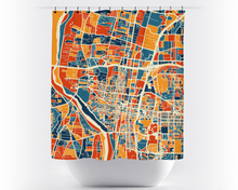 Charger l'image dans la galerie, Albuquerque Map Shower Curtain - usa Shower Curtain - Chroma Series