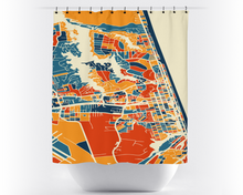 Load image into Gallery viewer, Virginia Beach Map Shower Curtain - usa Shower Curtain - Chroma Series