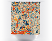 Load image into Gallery viewer, Tehran Map Shower Curtain - iran Shower Curtain - Chroma Series