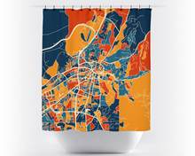 Load image into Gallery viewer, Santa Fe Map Shower Curtain - usa Shower Curtain - Chroma Series