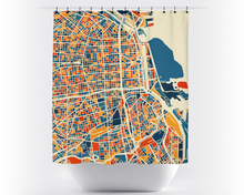 Load image into Gallery viewer, Buenos Aires Map Shower Curtain - argentina Shower Curtain - Chroma Series