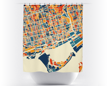 Load image into Gallery viewer, Toronto Map Shower Curtain - canada Shower Curtain - Chroma Series