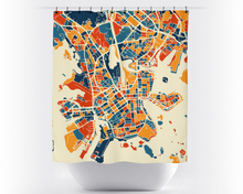 Load image into Gallery viewer, Helsinki Map Shower Curtain - finland Shower Curtain - Chroma Series